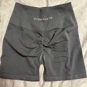 Alphalete amplify utility grey shorts